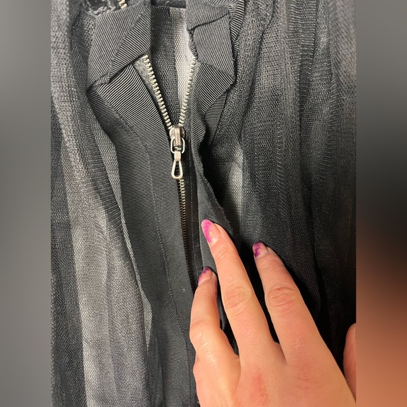 French Designer Lanvin for H&M Black Sheer Mesh Jacket - Women’s S - Picture 5 of 9